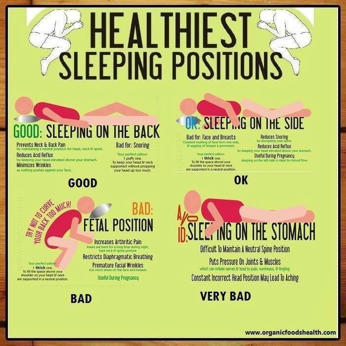 sleeping positions for neck and back pain